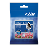 LC531 Brother LC531XLC Cyan High Yield Ink Cartridge, 500 Pages.